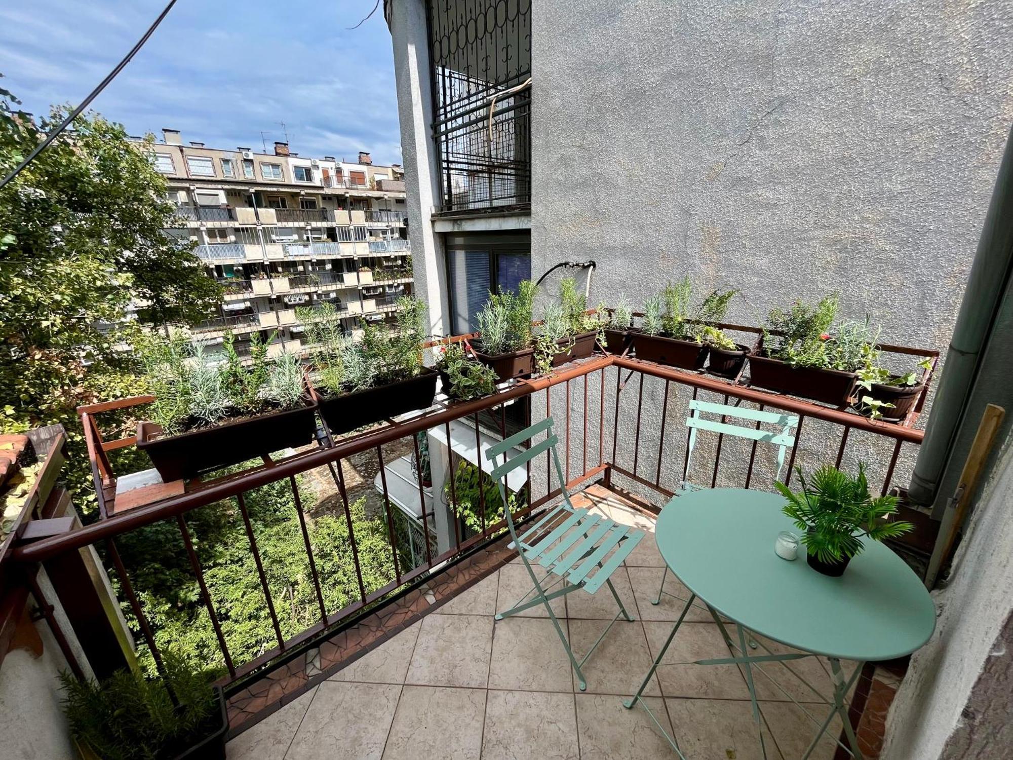 Ferienwohnung Urban Oasis Belgrad Exterior foto